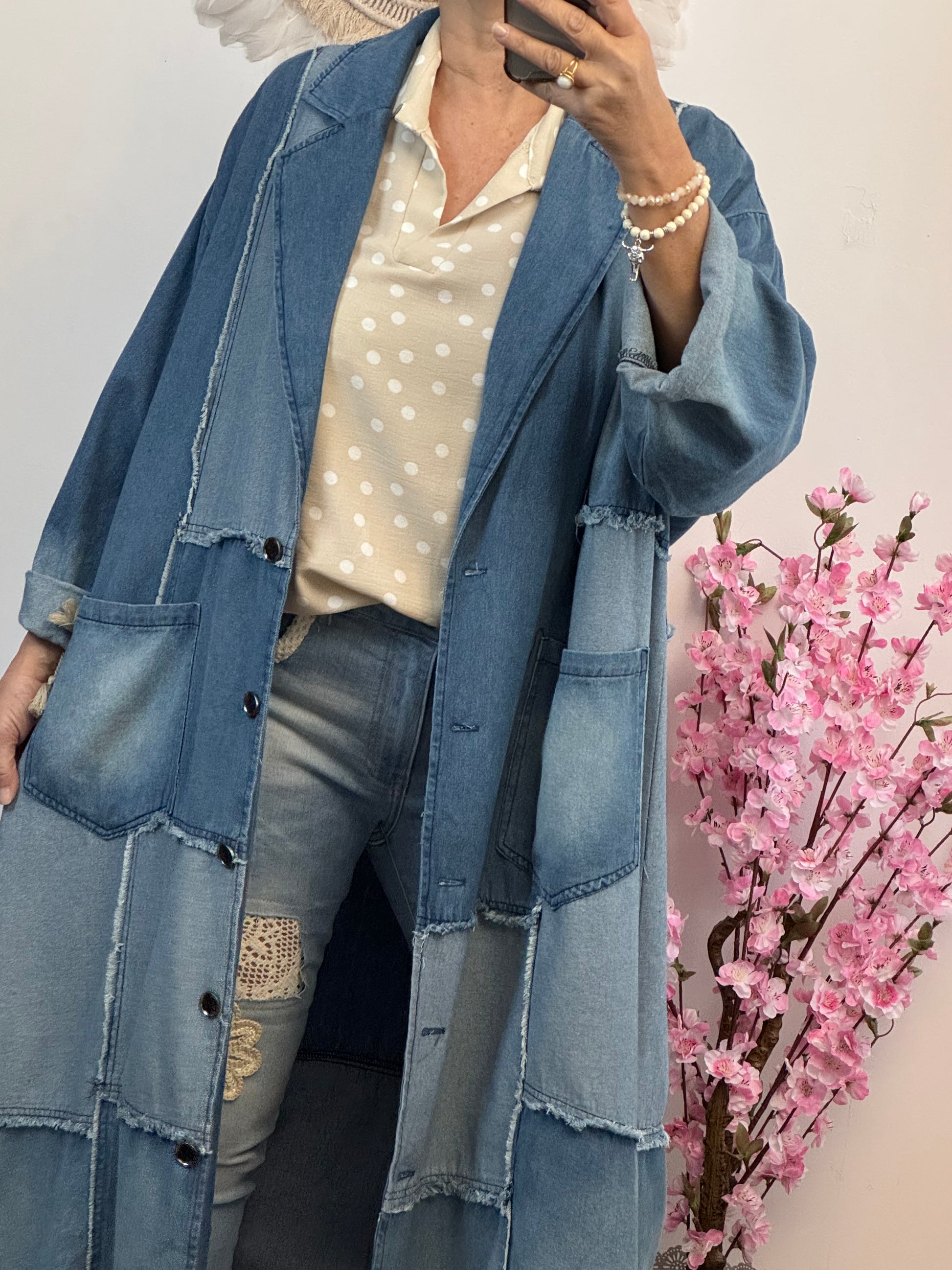 Manteau oversize multi jeans TU 40/48