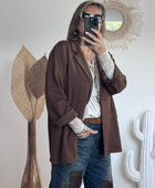 Veste blazer casuel marron TU 40/48
