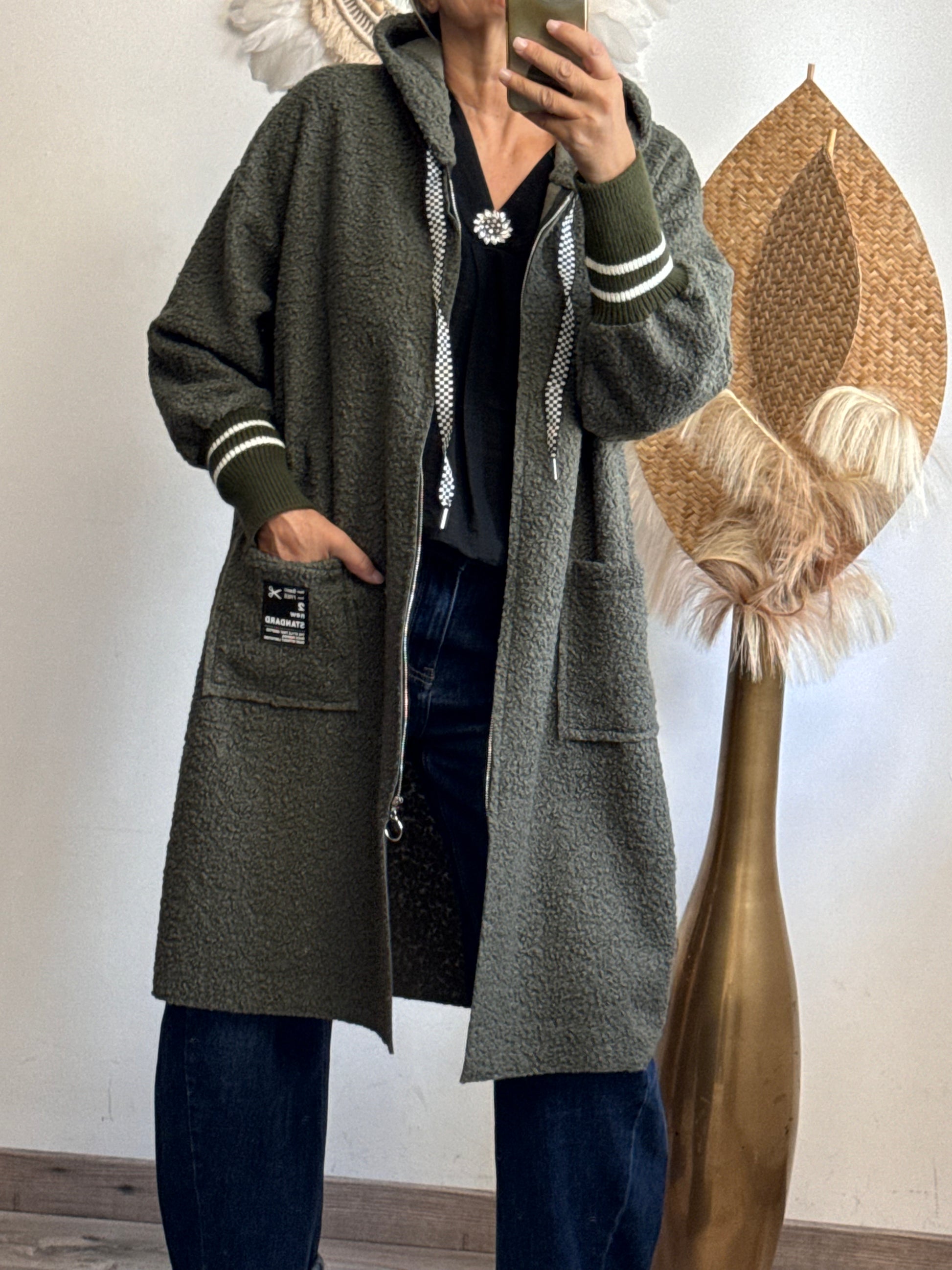 Manteau Octave kaki