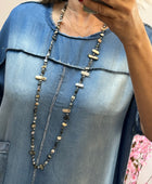 Robe en lyocell bleu denim