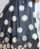 Robe à pois fond marine