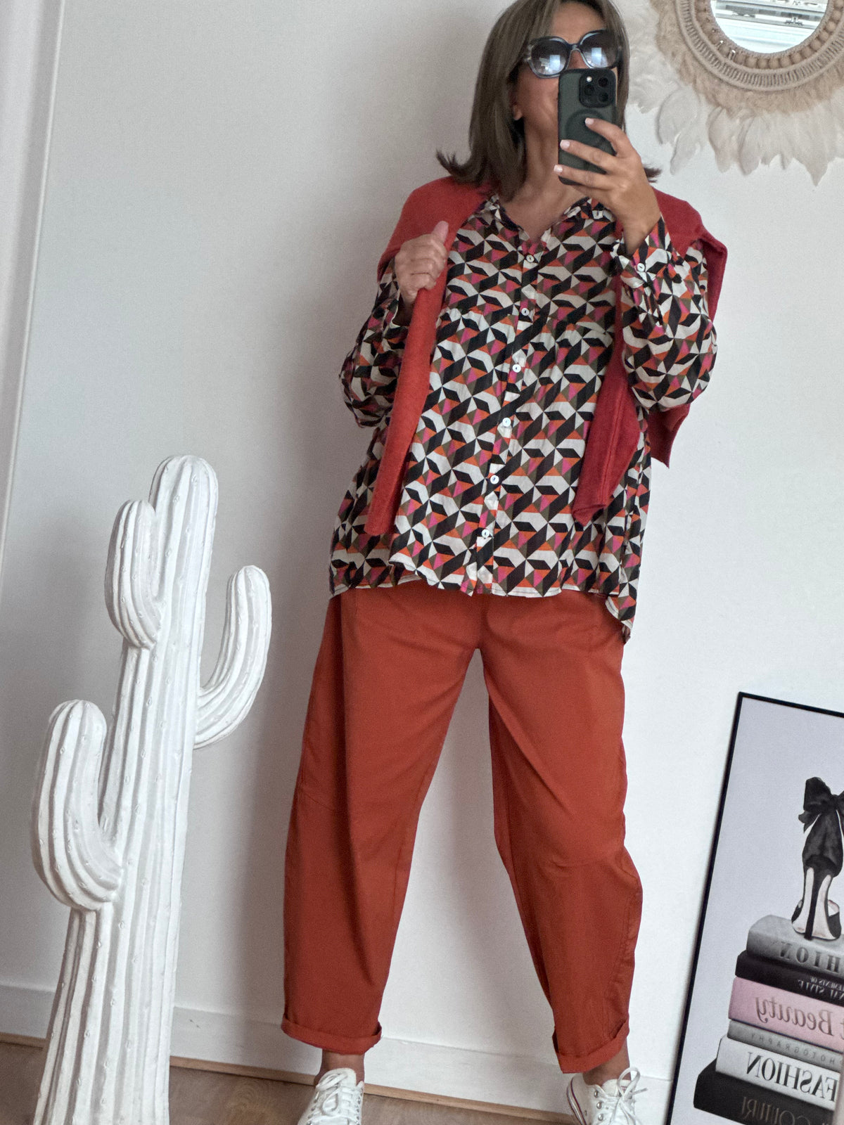 Pantalon Nino terracotta