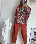 Pantalon Nino terracotta