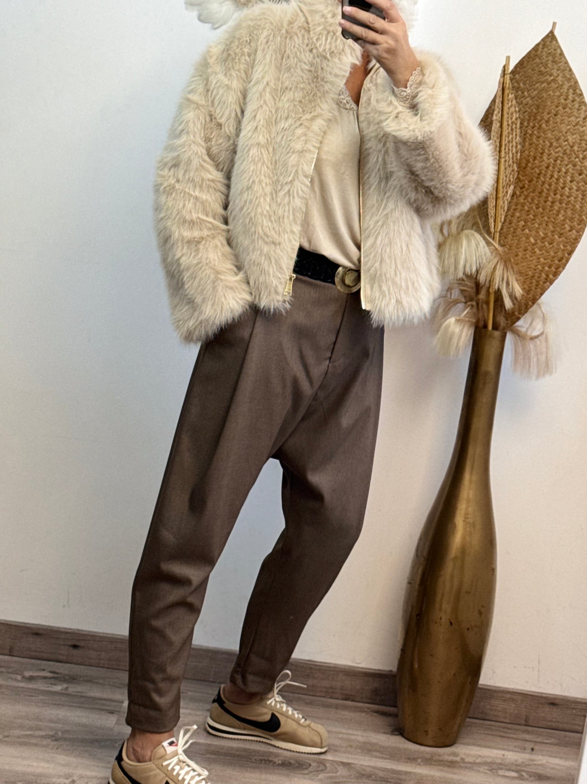 Pantalon saroual marron