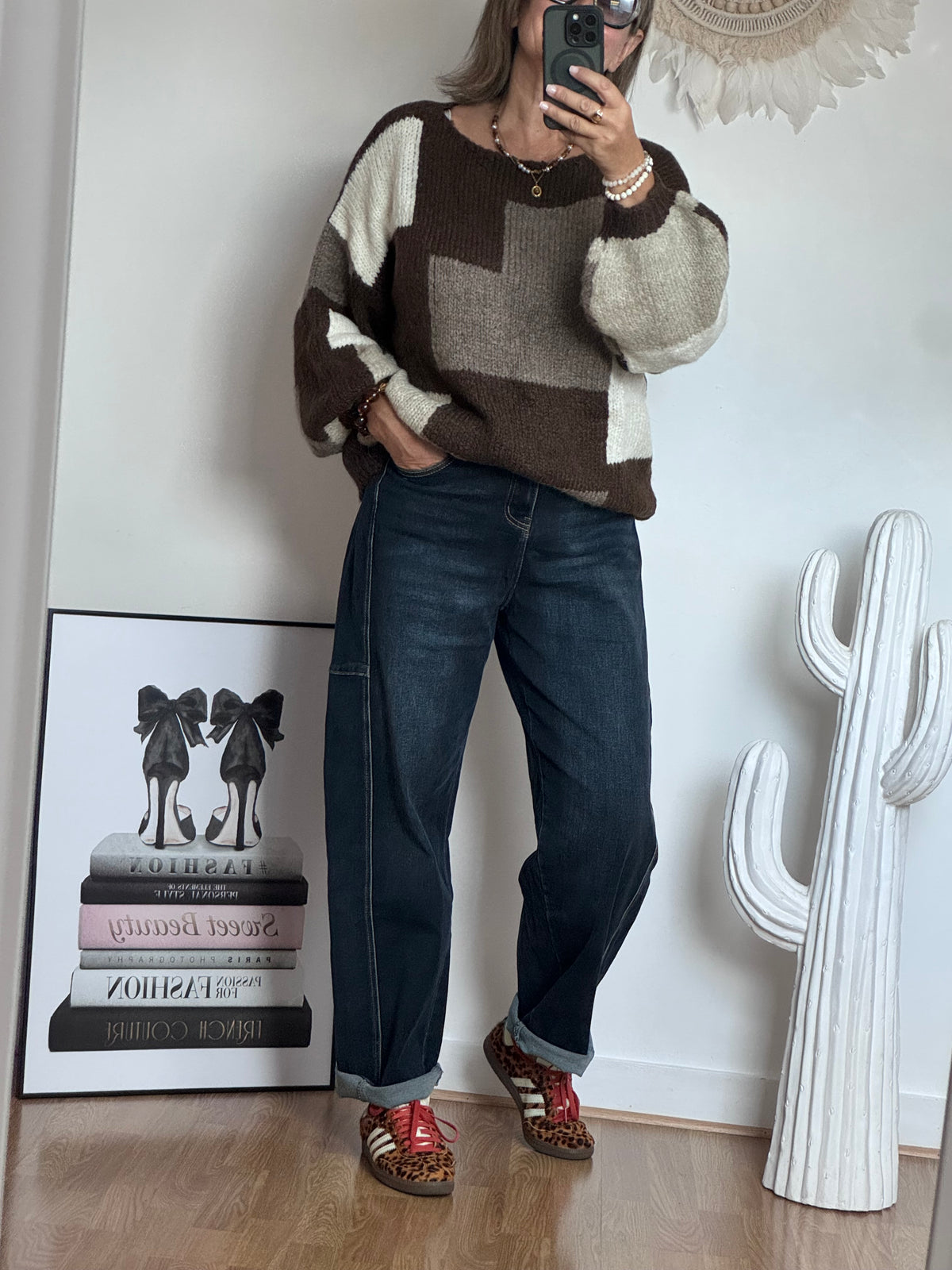Jean ballon bleu denim