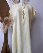 Robe Salomé jaune pâle