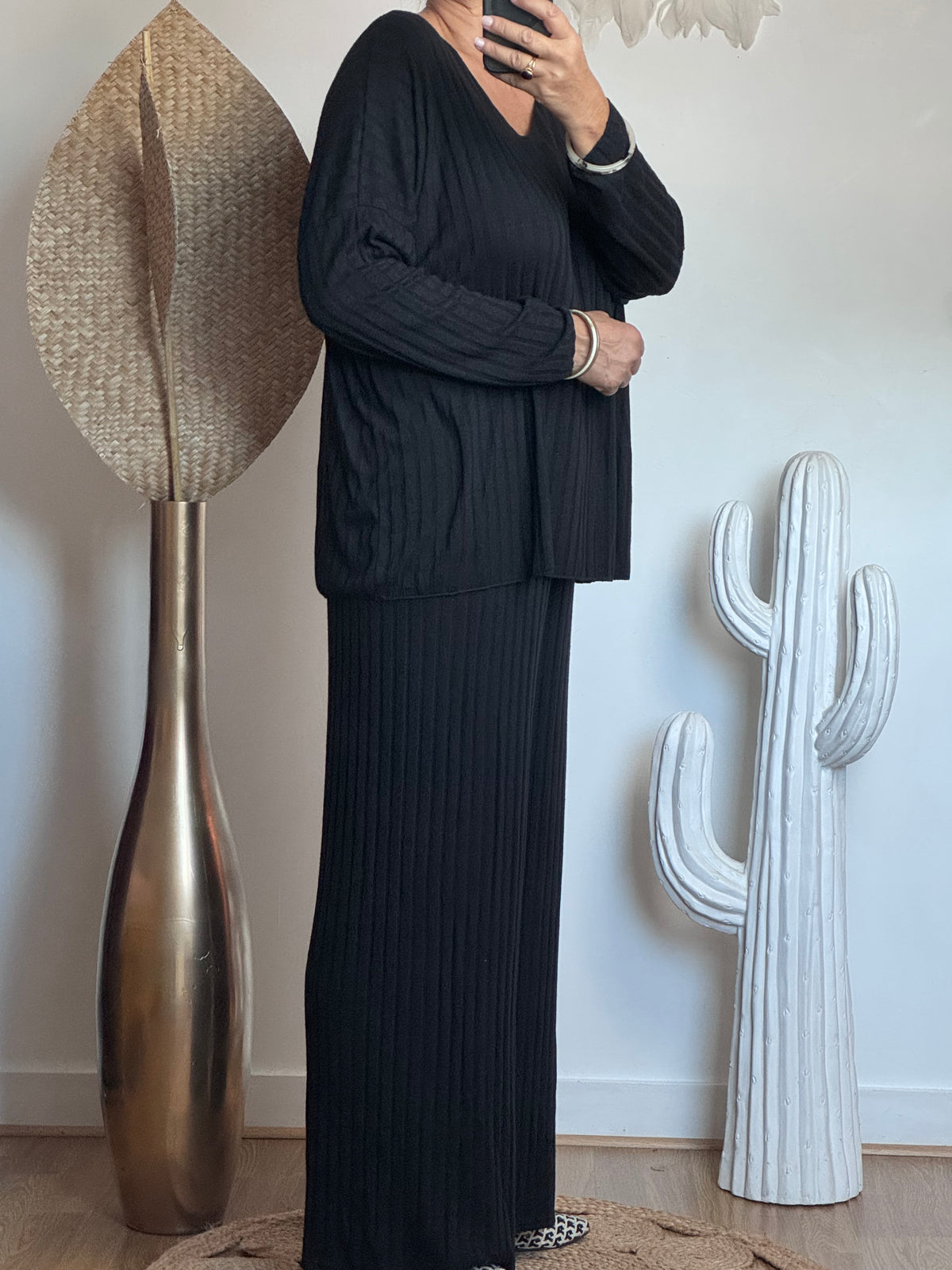 Ensemble cocooning noir