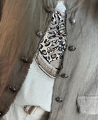 Veste lin taupe TU 42/48