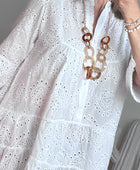 Robe broderie anglaise blanche TU 38/44