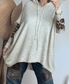 Pull oversize crème