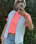 Gilet matelassé bleu