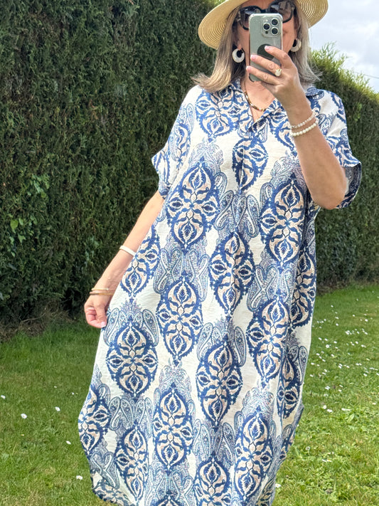 Robe Mila bleu marine TU 44/48