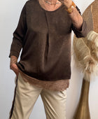 Blouse clémentine marron TU 38/44
