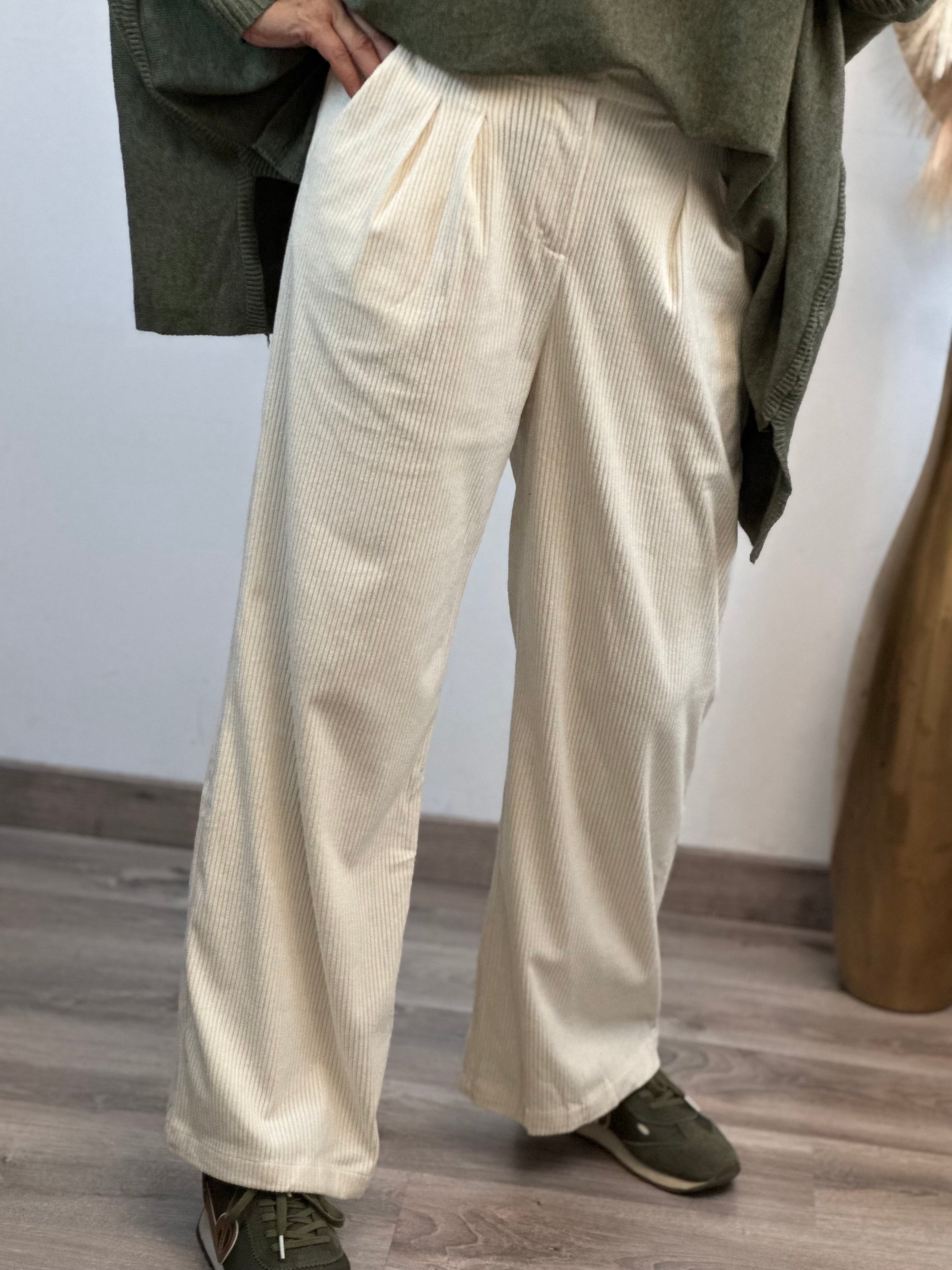 Pantalon crème cocooning