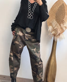Pantalon loose camouflage