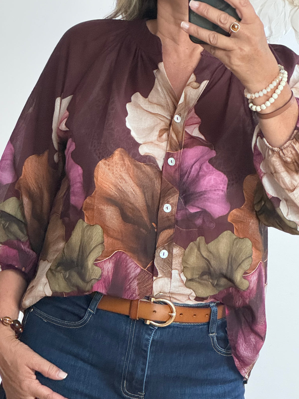 Blouse Lola lie de vin