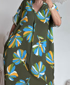 Robe fluide kaki
