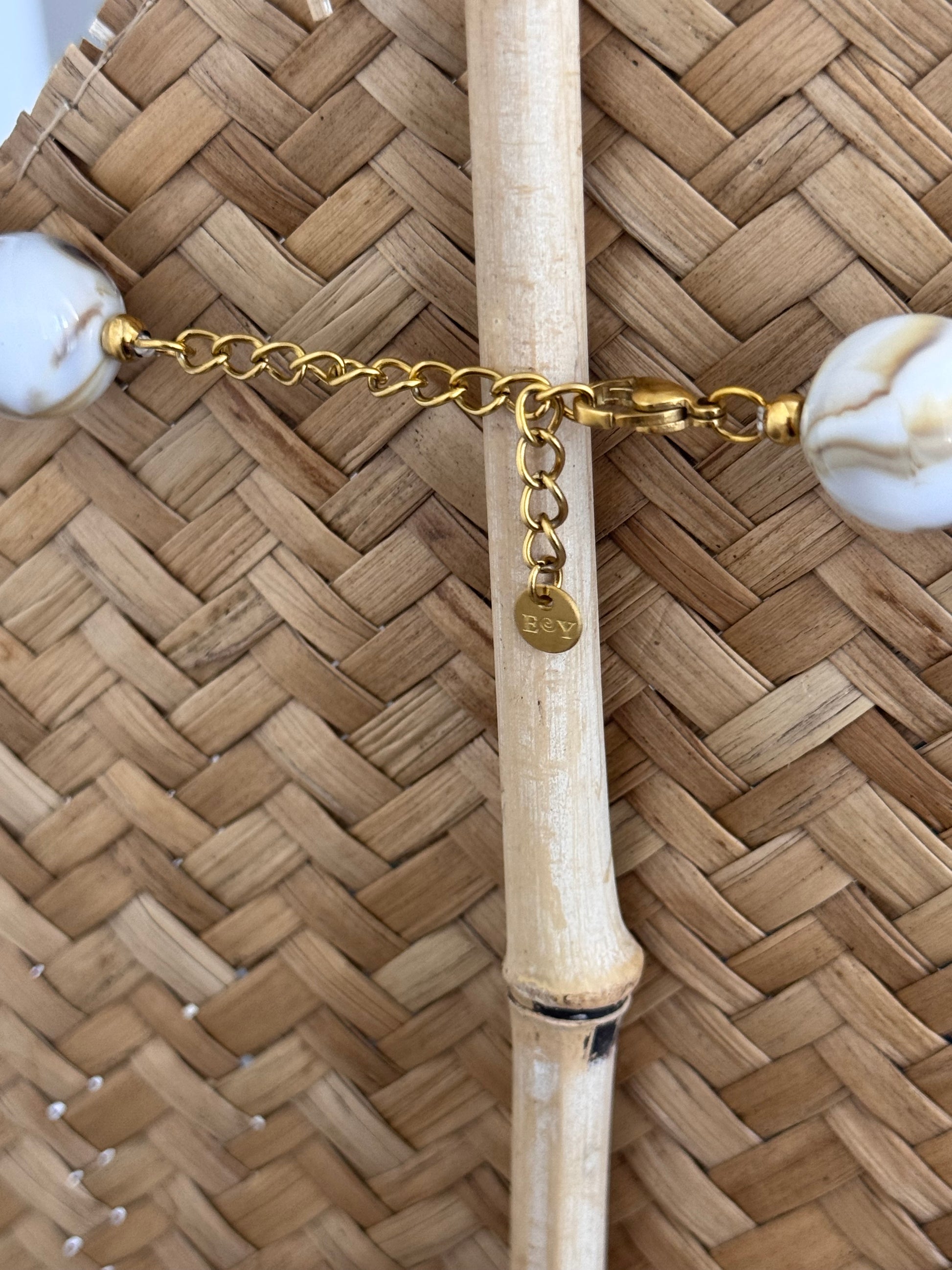 Collier étoile perles