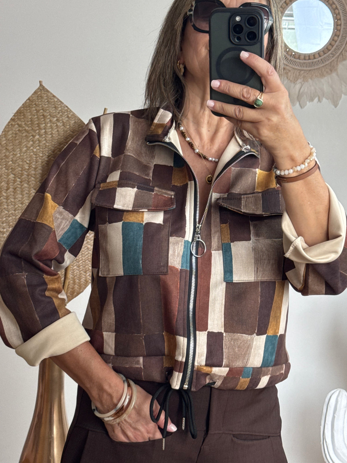 Veste Ambre marron