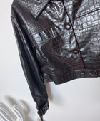 Blouson similicuir croco TU 36/44