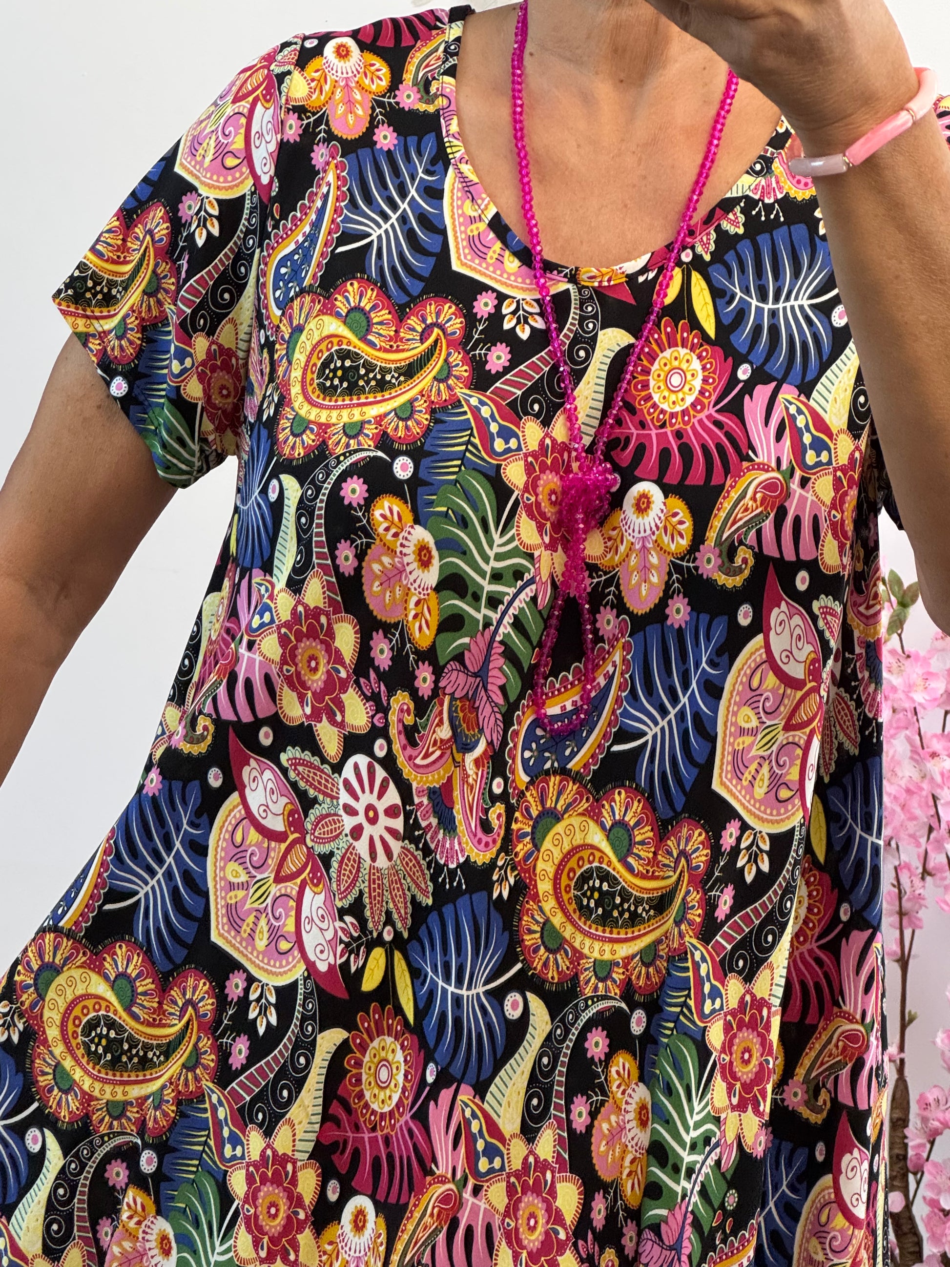 Robe arabesque multicolore