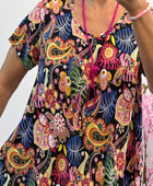 Robe arabesque multicolore