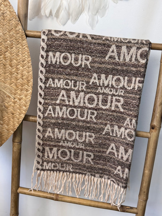 Écharpe cashmere amour
