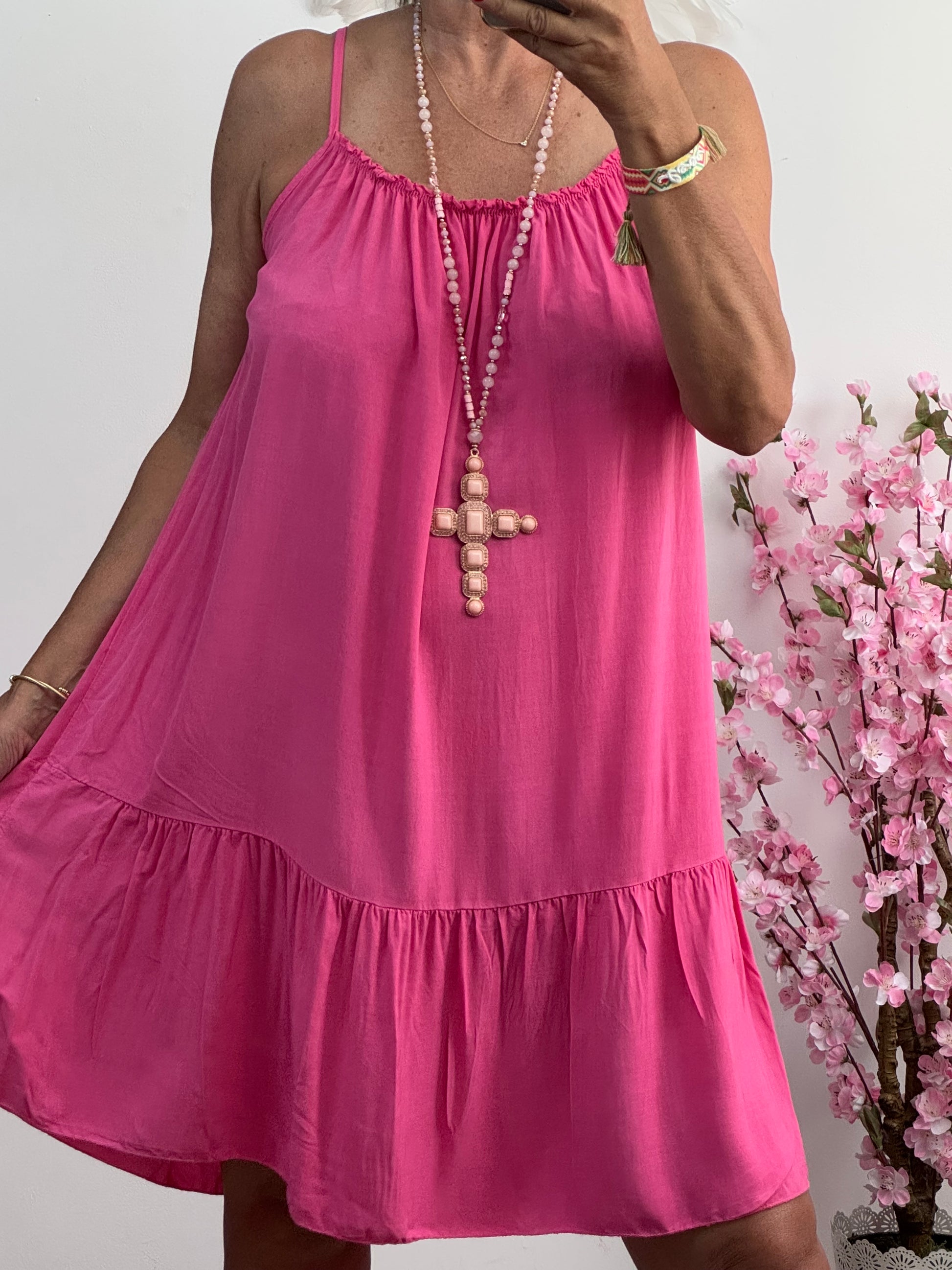 Robe d’été  rose vif