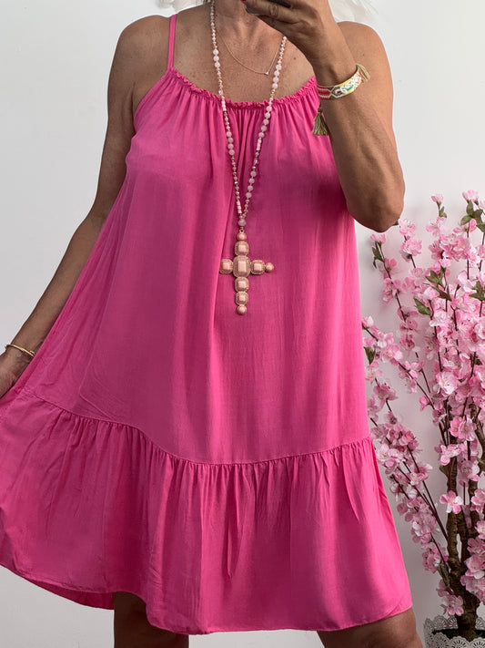 Robe d’été  rose vif