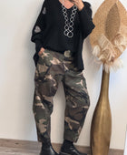 Pantalon loose camouflage