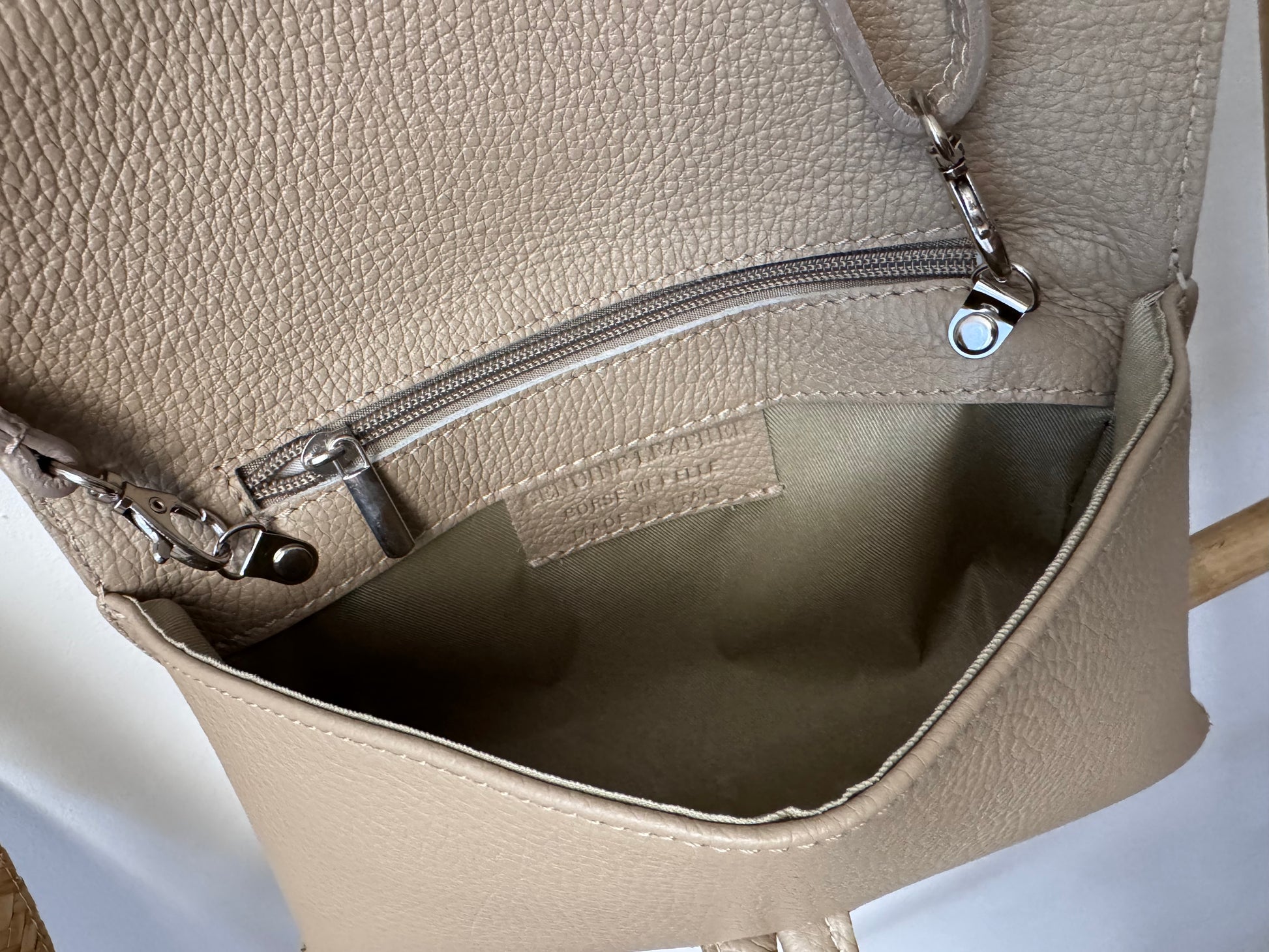 Sac anse cuir beige 🎁