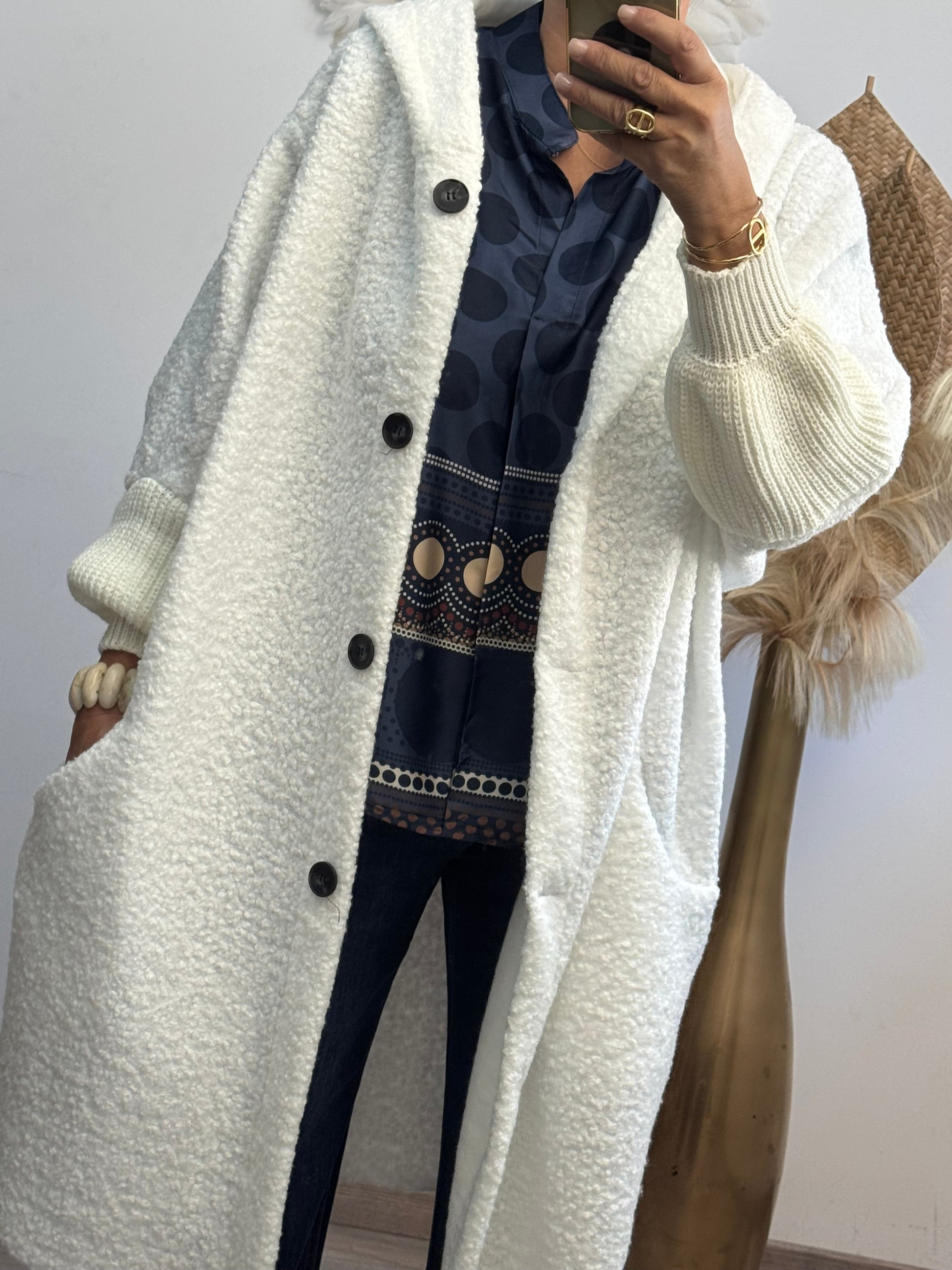 Manteau Marceau blanc