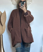Veste très oversize marron