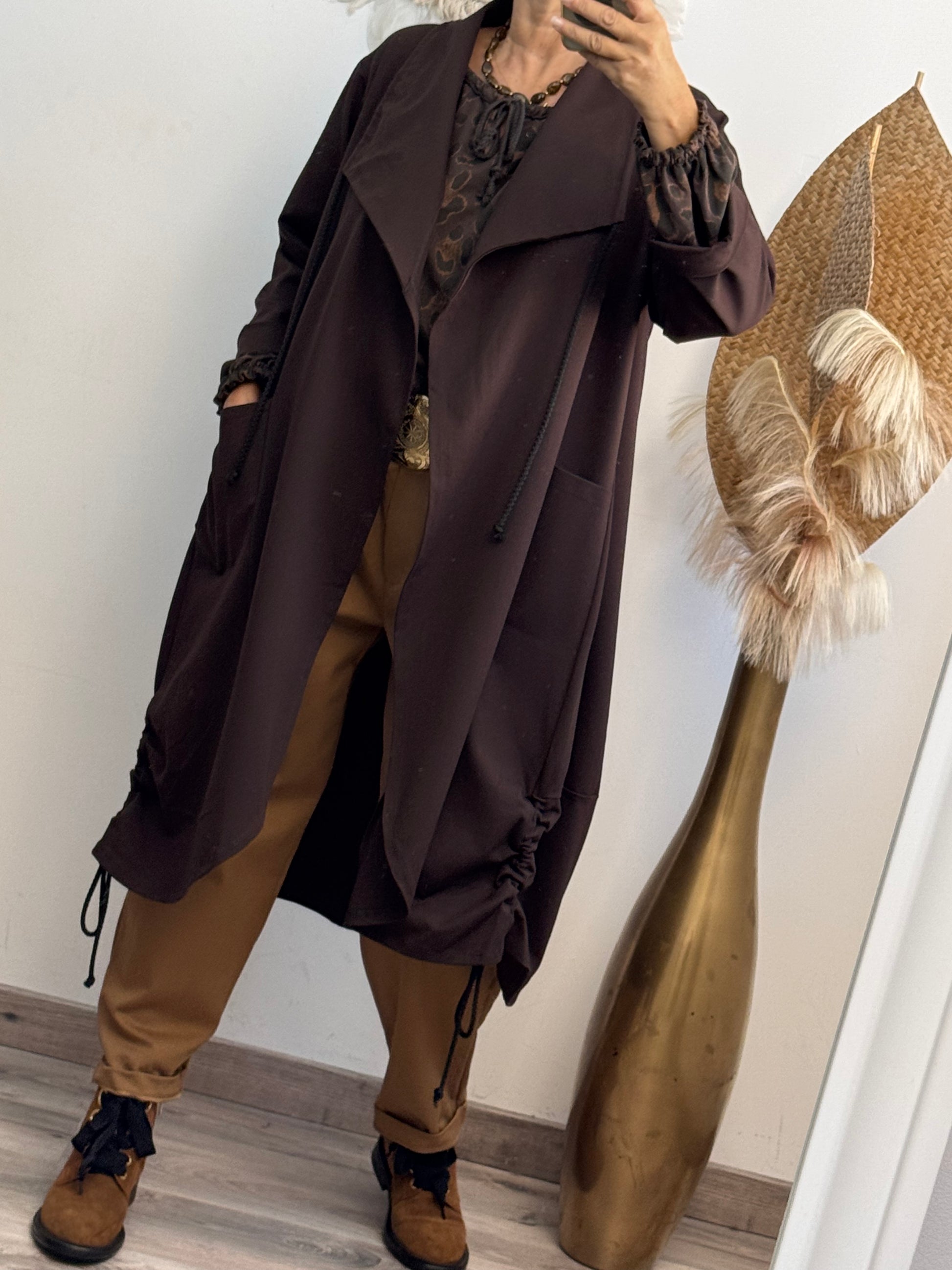Manteau Authur marron
