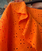 Blouse broderie anglaise orange