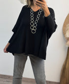 Pull Lucas oversize noir TU 44/54