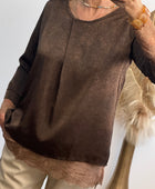 Blouse clémentine marron TU 38/44