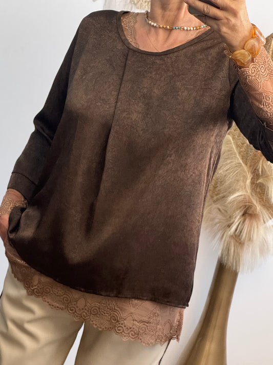 Blouse clémentine marron TU 38/44