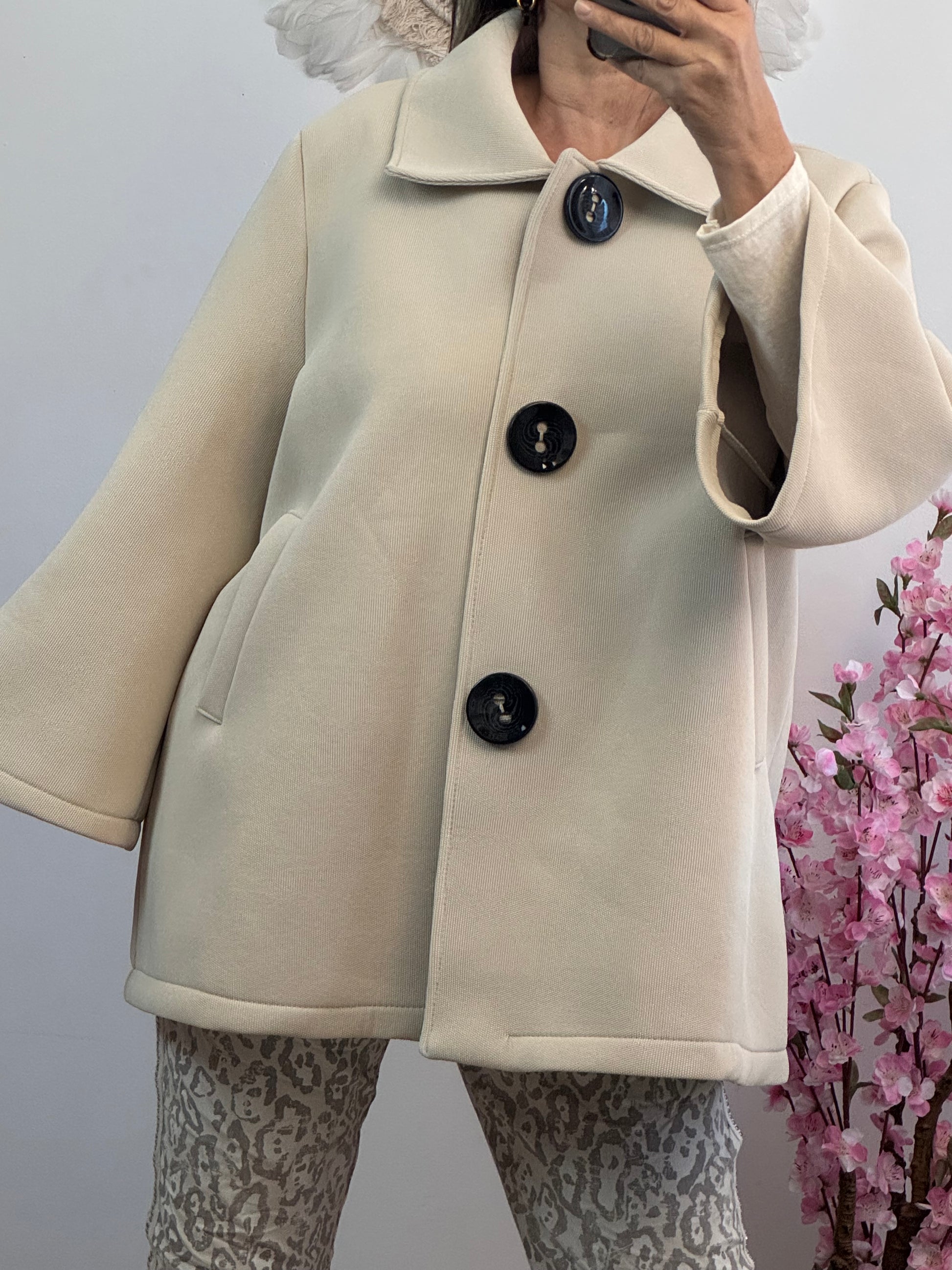 Veste évasée beige TU 42/50