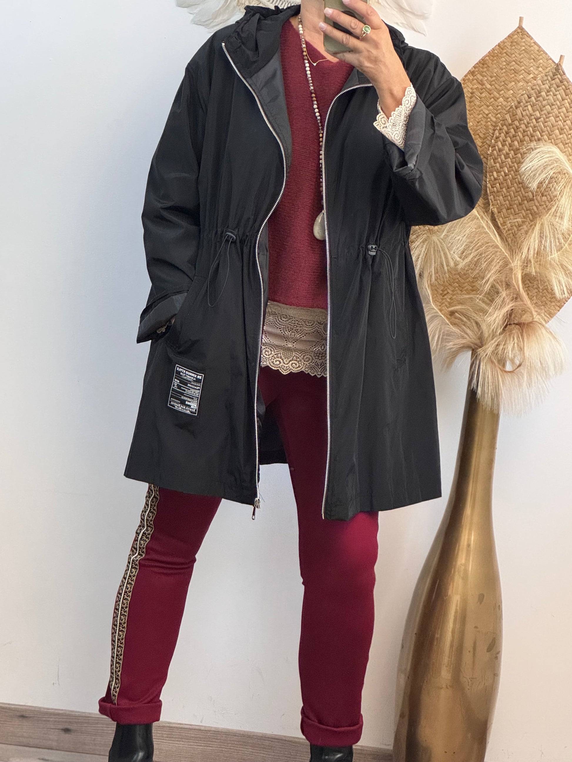 Veste coupe vent noire