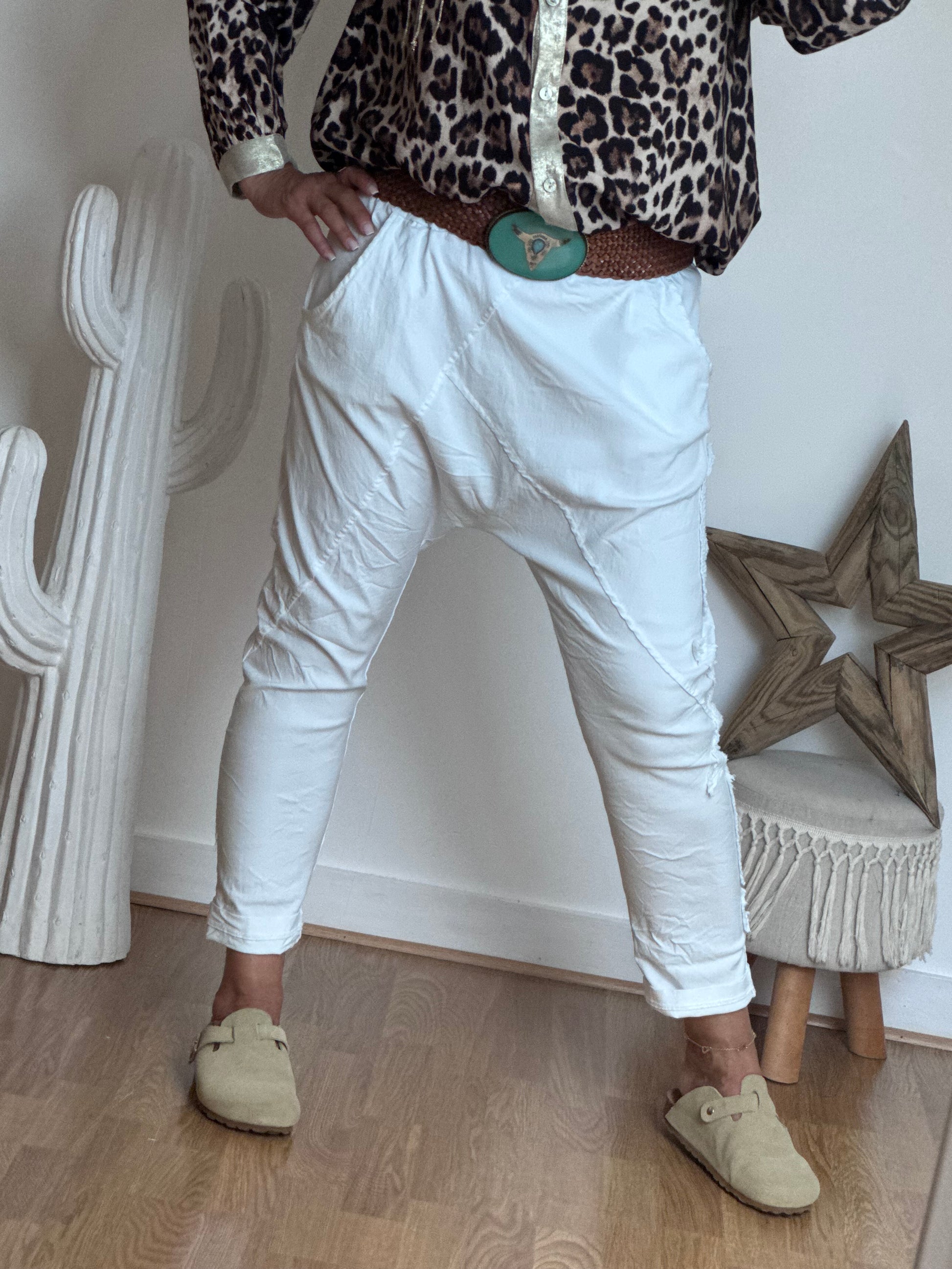 Pantalon saroual blanc OK !