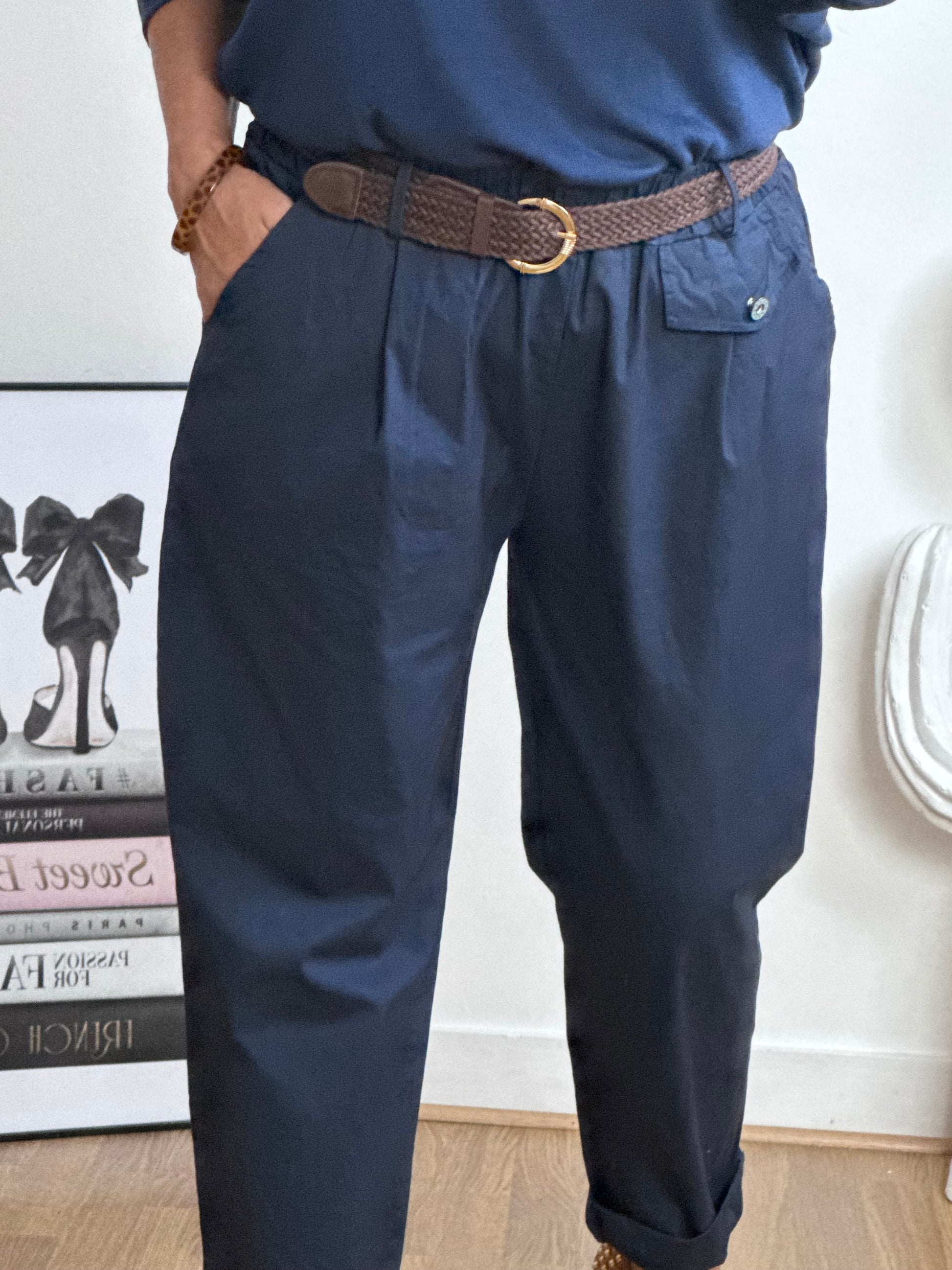 Pantalon confort Arthur marine TU 38/48