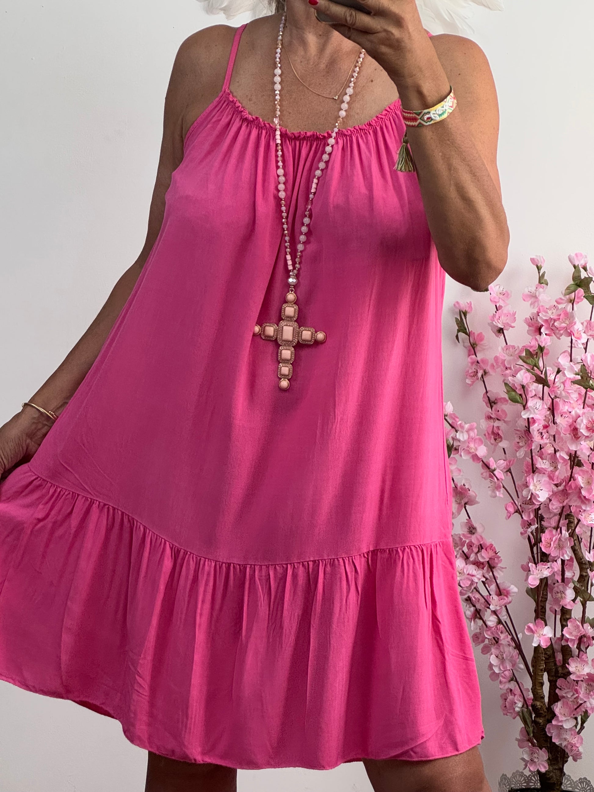 Robe d’été  rose vif