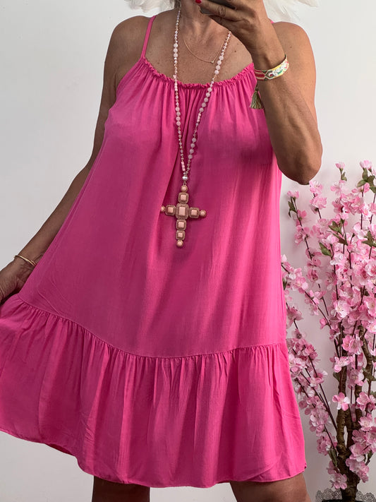 Robe d’été  rose vif