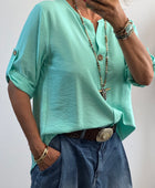 Blouse Lisa turquoise TU 36/44