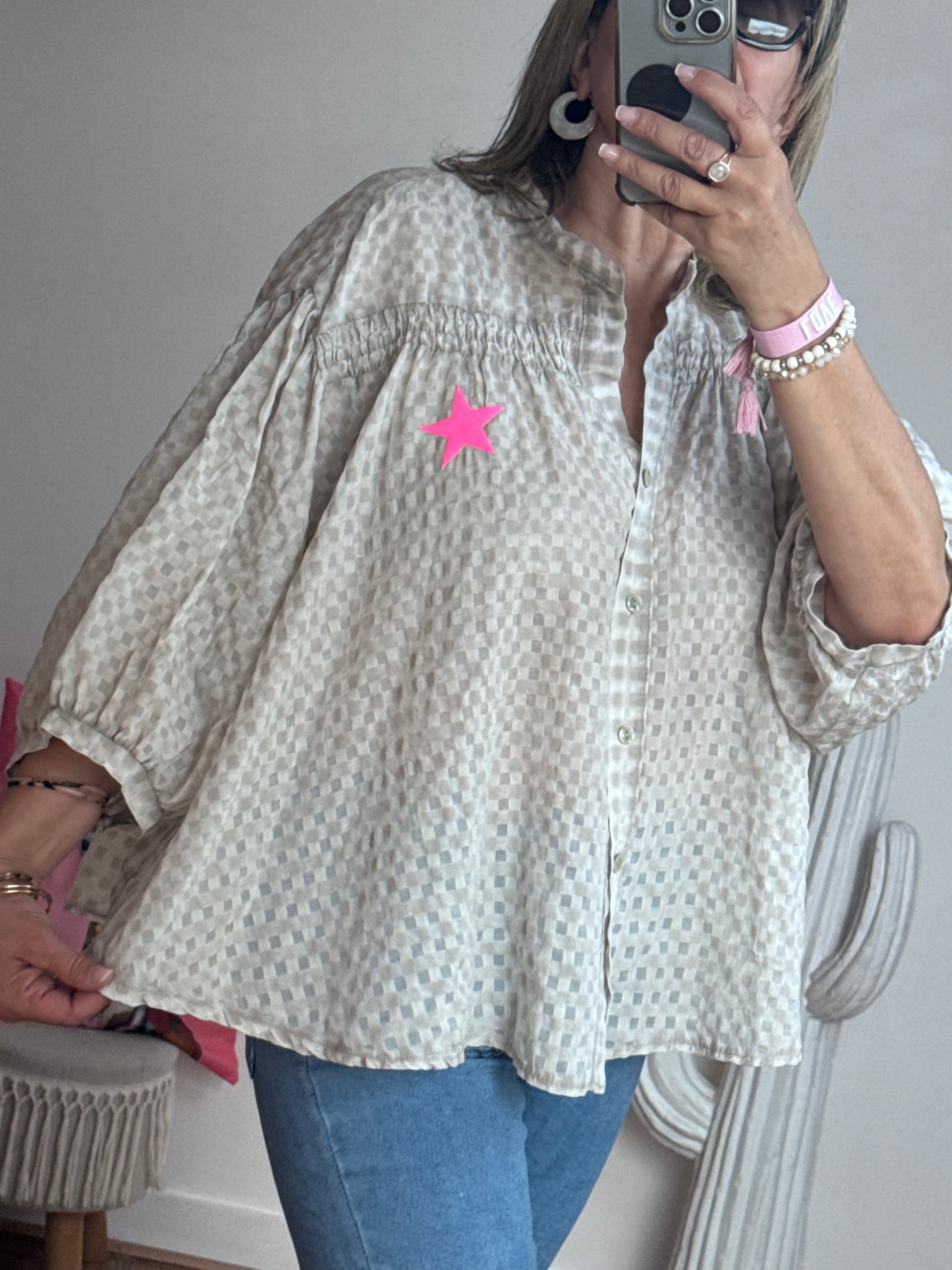 Chemise iconic beige