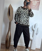 Sweat-shirt Léo Wild Star crème