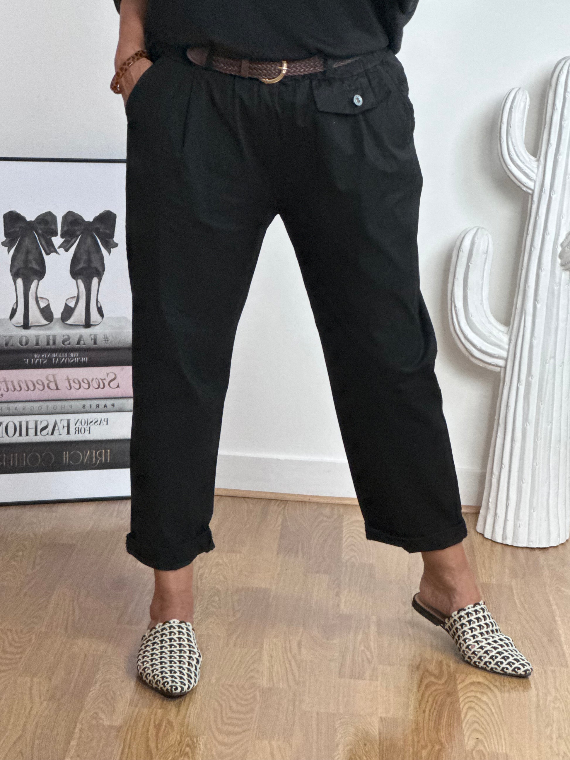 Pantalon confort Arthur noir TU 38/48