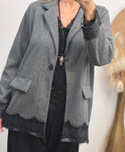 Veste blazer gris chic TU 42/48