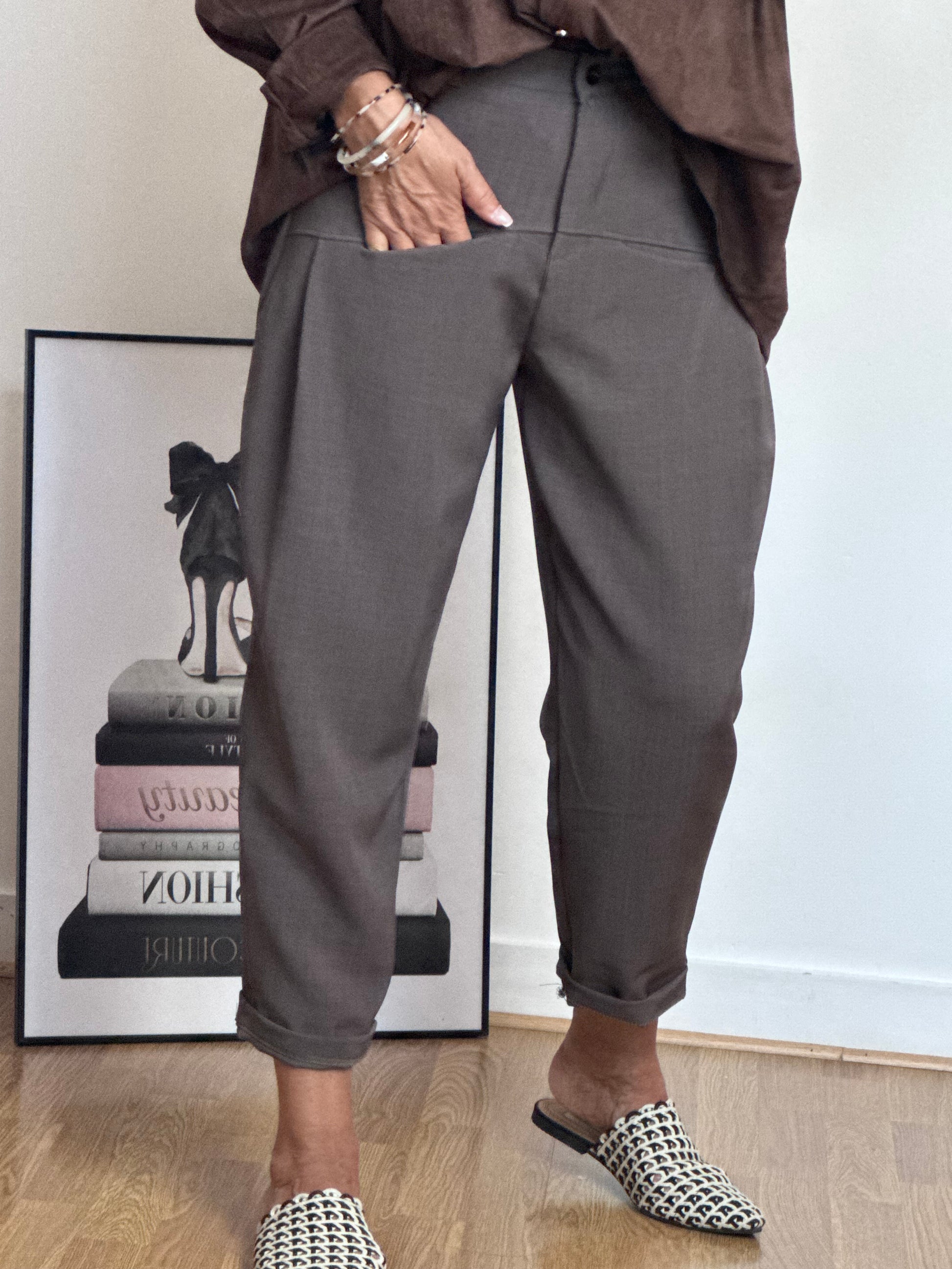 Pantalon Gabriel taupe TU 36/42